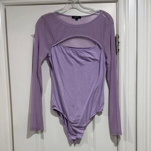 Ambiance Lilac Long Sleeve Bodysuit